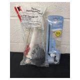 New toilet tank repair kit with tank lever