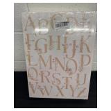 Five 12 x 16 framed pink nursery canvas pictures