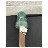 Vintage insulator with wood handle