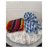 Elephant Matt with blanket and small Afghan