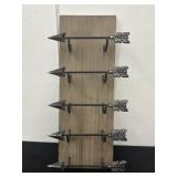 30x11 Wood Arrow Wine Wall Rack Decor