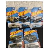 5 new hot wheels