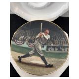 vintage 1992 collector plate titled 'Babe Ruth: