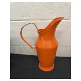 13ï¿½ metal orange pitcher