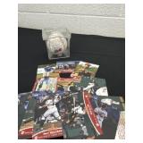Hawks cards with signed baseball no COA