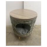 Wicker like Cat Bed Stand 16x14