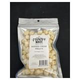 Freeze dried banana cream mellows