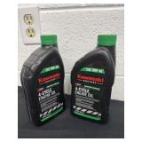 Two bottles of four cycle engine oil
