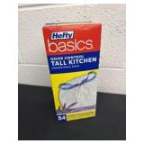 New hefty  basics tall kitchen bags, 13 gallon 54