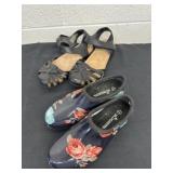 Size 8 sloggers and 8.5 sandals