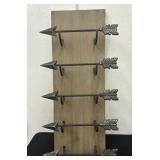 30x11 Wood Arrow Wine Wall Rack Decor