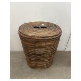 Wicker like laundry basket unique 20 X 17