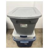 Three misc storage totes