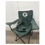 Green Bay Packers chair with case