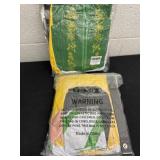 Two Christmas elf Christmas suits size, large and
