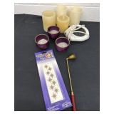 Candles battery operated with regular candle with