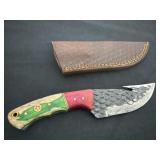 4ï¿½ handcrafted fixed-blade gut hook hunting knife