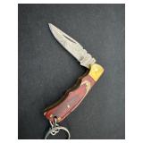 2ï¿½ Damascus pocket knife key chain