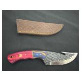 4ï¿½ gut hook hunting knife with sheath