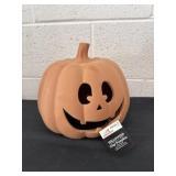 9.5ï¿½ clay Halloween pumpkin