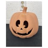 9.5ï¿½ clay Halloween pumpkin