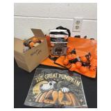 Pumpkin Halloween lights with happy Halloween LED