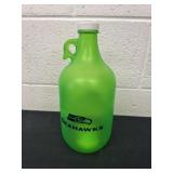 Seahawk glass bottle