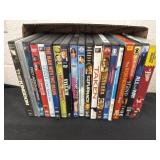 Group of DVDs