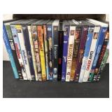 Group of DVDs