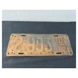 Antique 1924 Idaho license plate