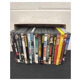 Group of DVDs