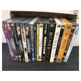 Group of DVDs