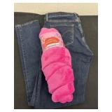 Size 30 jeans with womenï¿½s shower wrap