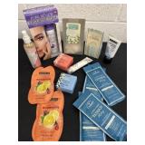 Mineral bath, soak clay, mask, foam sea salt,