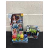 Three kids toys Little Miss stuck car with bubble