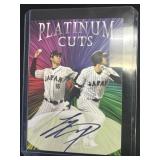 Facsimile auto Shohei Ohtani Platinum Cuts Japan