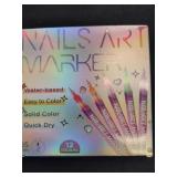 New nails art marker kit 12 colors 5 mm
