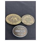 3 belt buckles