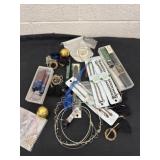 Group of miscellaneous glass beads for jewelry,