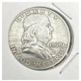 1960-D silver half dollar