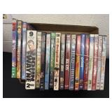 Group of DVDs