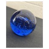 3ï¿½ vintage cobalt blue art glass