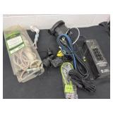 Electric bungee gate with speed fan control gun