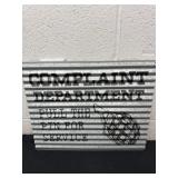 15ï¿½x12ï¿½ metal complaint department pull the pin