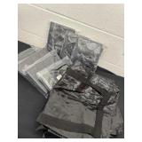 8 new black bags