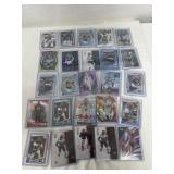 Group of sleeved, NFL cards, majority Jets and