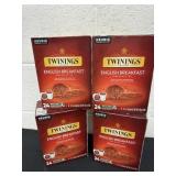 Four boxes of English breakfast pure black tea