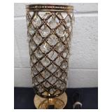 12.5-in gold colored bling  lamp