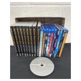 Group of DVDs  And blue rays