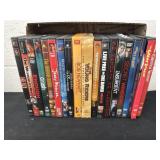 Group of DVDs